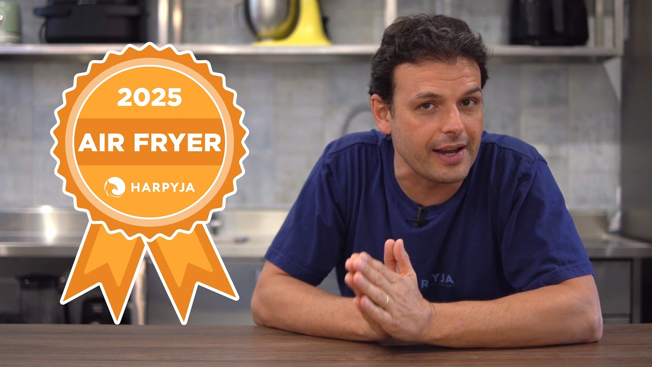 Miniatura da avaliação em vídeo de Fritadeira Air Fryer Midea Smart Chef Pro 6L Inox