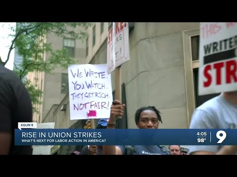Number of union strikes grows in U.S.