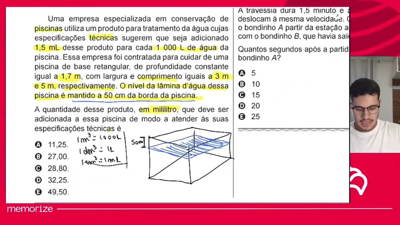 Resolução em Vídeo — Questão 144 ENEM 2017