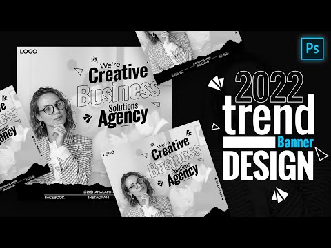 Graphic Design Trends 2022 | Social Media Post Design In Photoshop With Typography