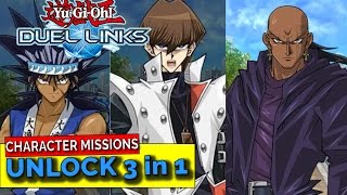 UNLOCKING 3 CHARACTER MISSIONS IN 1 DUEL - YUGIOH DUEL LINKS