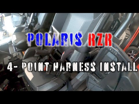 The Polaris RZR gets it’s a 4 point harness install