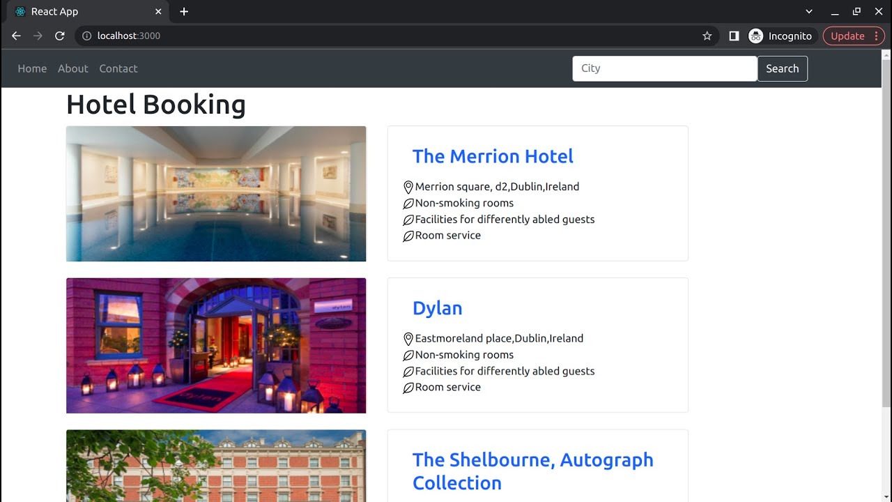 Simple App in Django and React