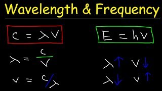 Speed of Light, Frequency, and Wavelength Calculations - Chemistry Practice Problems