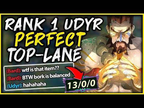 #1 UDYR WORLD HOW TO GET SUPER-FED (DOMINATE TOP-LANE) - League of Legends