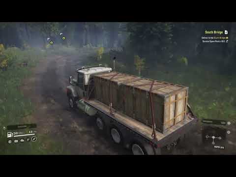 Snowrunner Task: South Bridge - Grainwoods River - Wisconsin