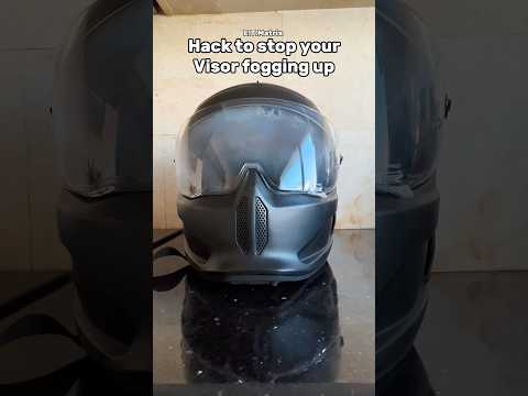 How to stop your motorcycle helmet visor from fogging up
