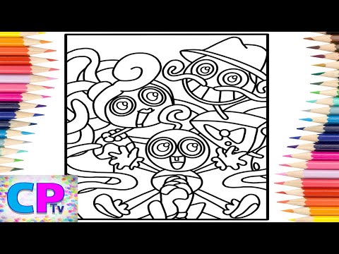Poppy Playtime Long Legs Family Coloring Pages/Mommy Long Legs/Syn Cole - Gizmo [NCS Release]