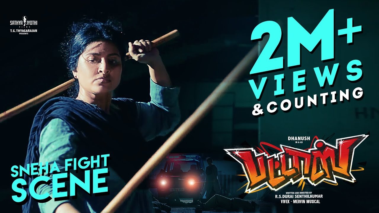 2M+ views for the massive Actress Sneha fight scene from Pattas