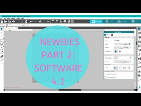New Silhouette Studio Software(V 4.1): Newbie part 2