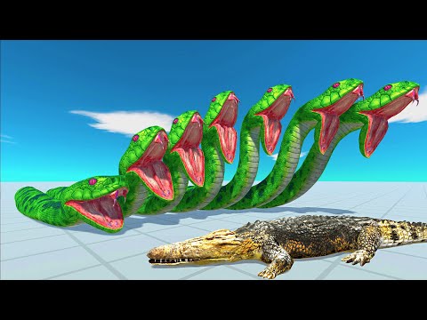GIANT SNAKES vs Every Unit in SLOW MOTION - Animal Revolt Battle Simulator