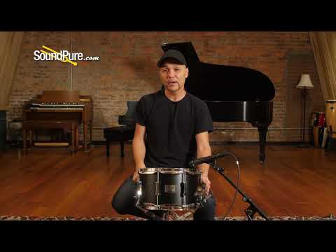 Pork Pie 7x12 Little Squealer Snare Drum-Flat Black Quick 'n' Dirty