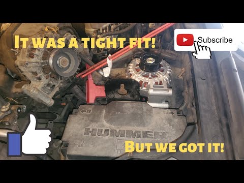 2008 Hummer H3 Alternator Replacement (without removing the fan shroud)!