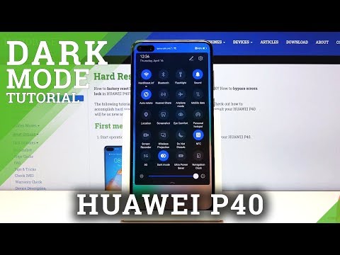 How to Enter Dark Mode in HUAWEI P40 – Color Inversion