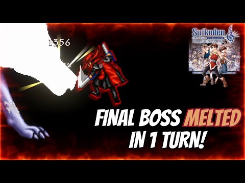 Suikoden II HD Remaster - Final Boss Melted in 1 Turn! [HARD MODE]