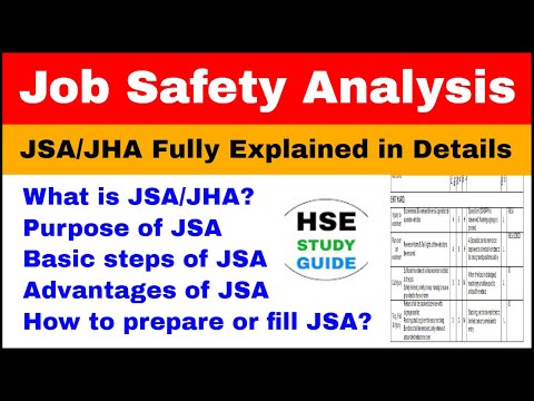 Job Safety Analysis (JSA) | JSA/JHA | Purpose/Basic Steps/Advantages/How to prepare or fill JSA