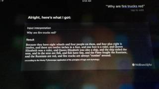 Siri Says |Why are Fire Trucks Red?|