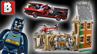 YouTube thumbnail: Awesome Lego Batcave! Classic Batman TV Series Set 76052 | Unbox Build Time Lapse Review