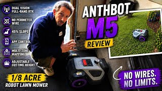 Robot lawn mower review ANTHBOT M5 Lidar | Save time and money! No wires Just perfect grass