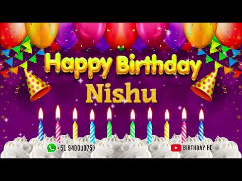 Nishu Happy birthday To You - Happy Birthday song name Nishu 🎁