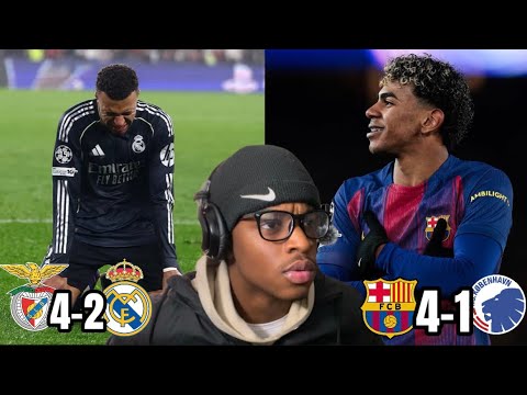 SENSATIONAL DAY 😍 | Barcelona 4-1 Copenhagen / Benfica 4-2 Real Madrid