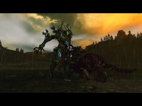 Ancient Treeman VS Krog-Gar on Grymloq - Total War: Warhammer 2