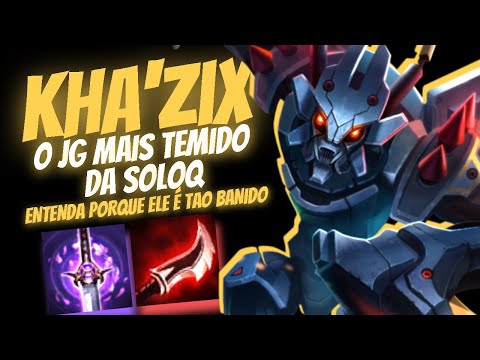 O ASSASSINO MAIS TEMIDO DO LEAGUE OF LEGENDS, ENTENDA PORQUE BANEM KHA'ZIX DO LOW ELO !