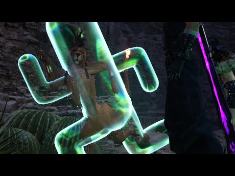 FINAL FANTASY VII REBIRTH_235 Red XIII turns into a cactuar