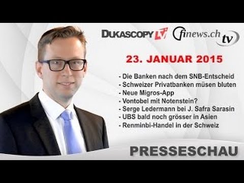 finews.ch-TV - Presseschau vom 23.01.2015