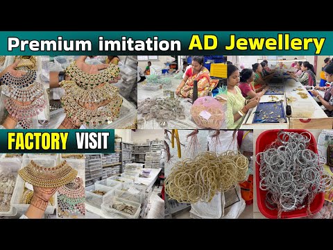 FACTORY VISIT | All Types of AD Jewellery Manufacturer | Artificial AD Jewellery Factory