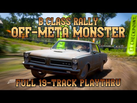 FH5 - 1965 GTO, A Surprisingly Fast B Class Rally Car (Full 19 Track Playthru)