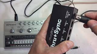 Video thumbnail for Thru Sync sincronizando a TR-606 via MIDI by m ratton