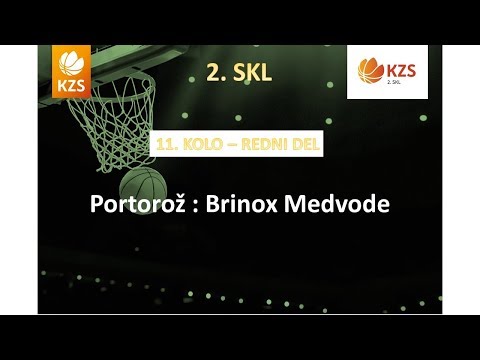 Portorož : Brinox Medvode - 11. kolo - 2. SKL za moške - Sezona 2017/18 - 2/3