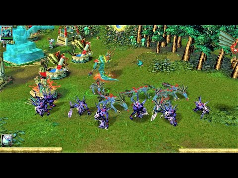 Warcraft 3: Nirvana Mod - Naga Vs 2 Humans (Insane) - Custom Race Versus