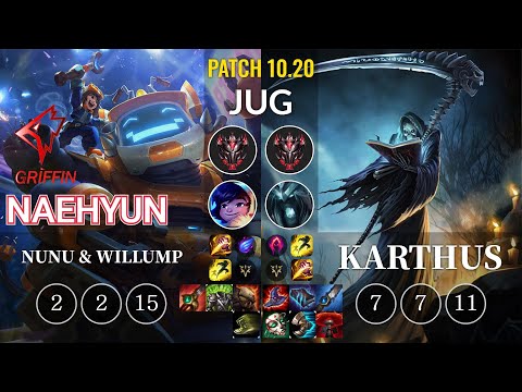 GRF Naehyun Nunu & Willump vs Karthus Jungle - KR Patch 10.20