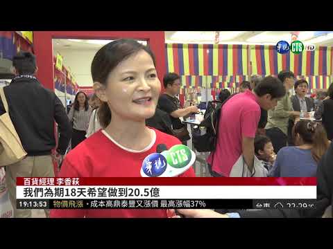 百貨週年慶登場 中山商圈成美食戰區