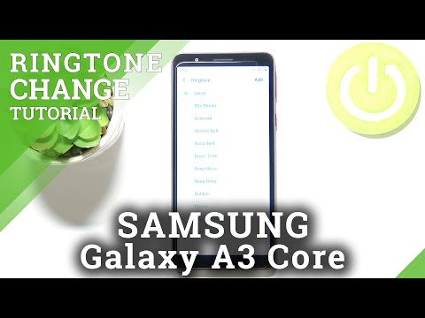 How to Change Ringtone on SAMSUNG Galaxy A3 Core– Open Ringtone List