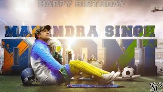 Happy birthday MS dhoni whatsapp status  mahindra 