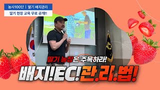 딸기재배 교체 안하는 코코피트 배지 꼭 관리가 필요합니다 !  | 농사 100단