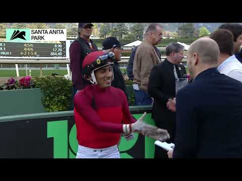 Quattroelle (IRE) wins the Buena Vista Stakes on Saturday, March 4 at Santa Anita Park