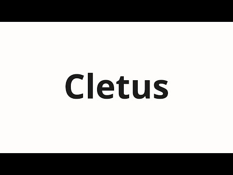 How to pronounce Cletus