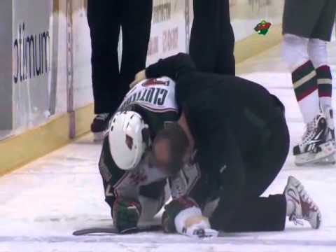 Trevor Gillies Hit On Cal Clutterbuck! Major + Ejection (3/2 Wild vs. Islanders) (Cooke-esque)