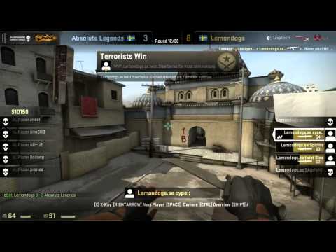 Lemondogs vs. Absolute Legends | Viertelfinale, DreamHack Winter 2012 | de_dust2 Map 2