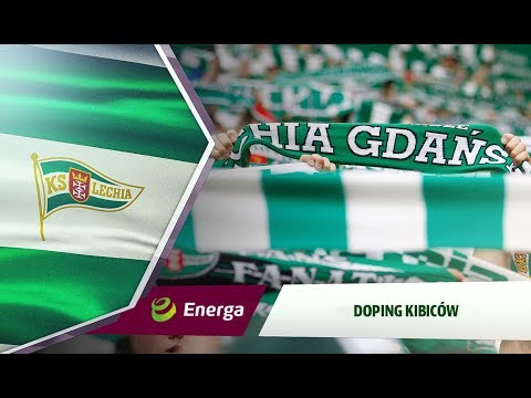 Doping kibiców w meczu Lechia - Jagiellonia