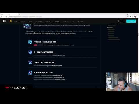 Tyler1 reacts to Fizz buffs