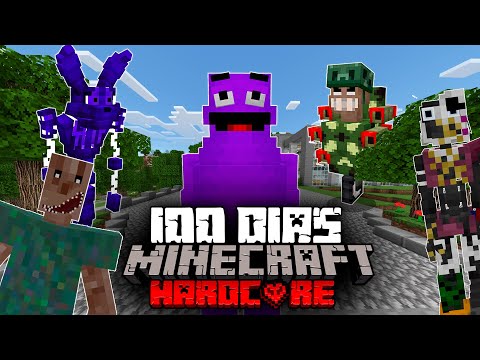 Naruplay - I Survived 100 Days In A HORROR GAME Apocalypse In Minecraft HARDCORE... This Happened