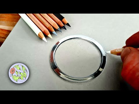 How to Draw Chrome Effect | realistic Reflections