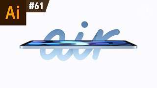 일러스트레이터 강좌 #61 - 아이패드 에어 타이포그래피