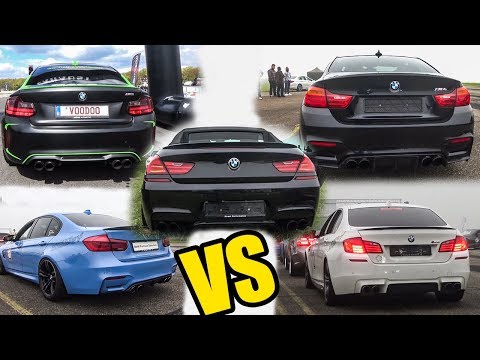 BMW M2 vs M3 vs M4 vs M5 vs M6 - SOUND BATTLE!