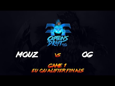 OG vs Mouz Game 1 - Captains Draft 4 EU Qualifier Finals